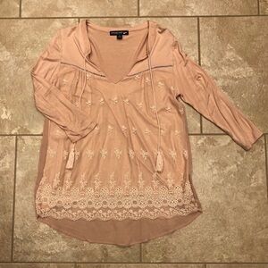 Living Doll Blush Lace Blouse